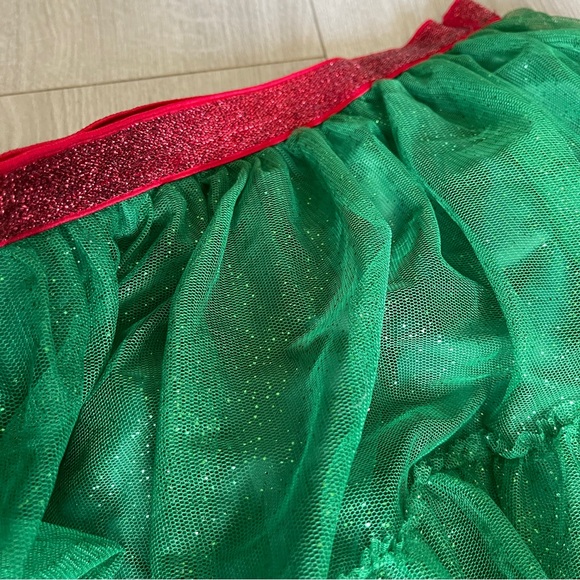Tutu Sparkly Layered Skirt Elastic Waist. Christmas tutu - Picture 3 of 7
